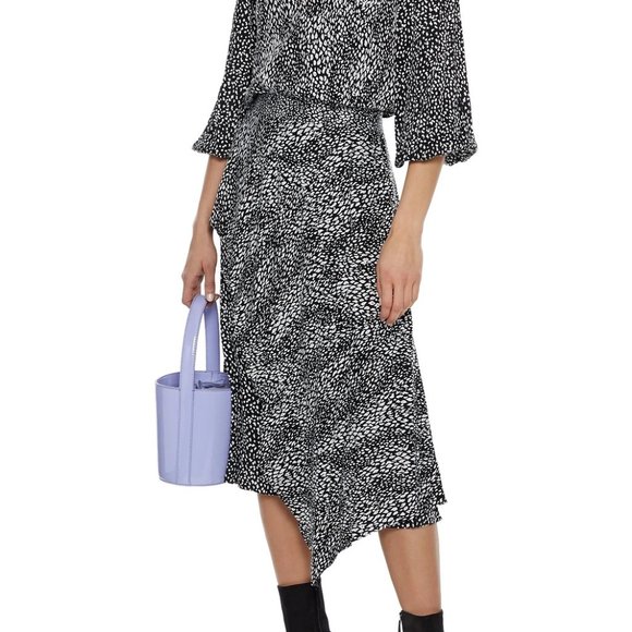 Alice + Olivia Dresses & Skirts - Layered cupro-blend leopard-jacquard midi skirt